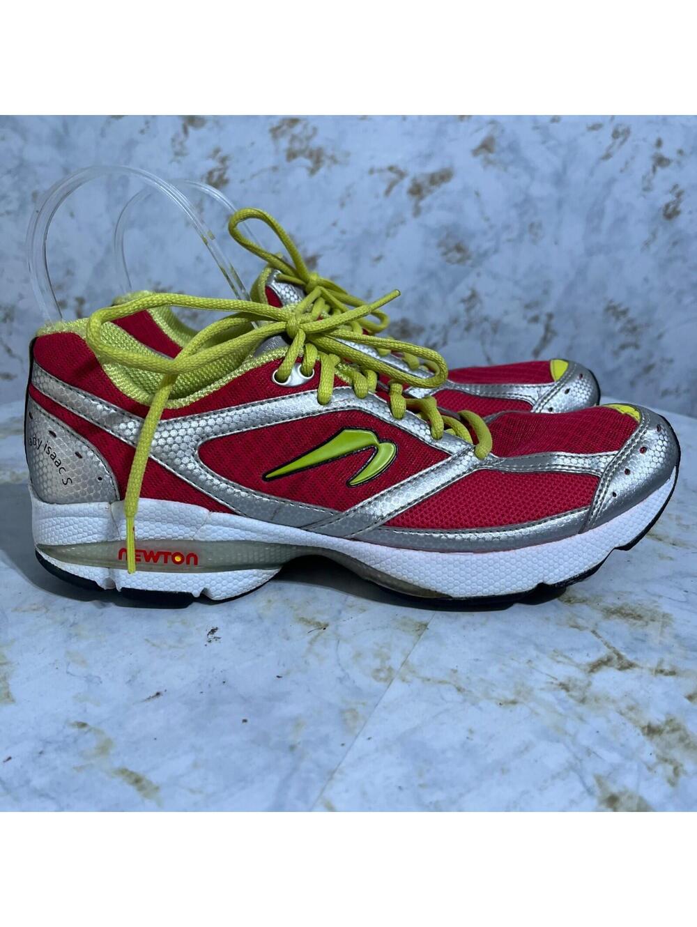 Newton Lady Issac Women's Size 8.5 Running Shoes Gray Red Pink Athletic Sneakers